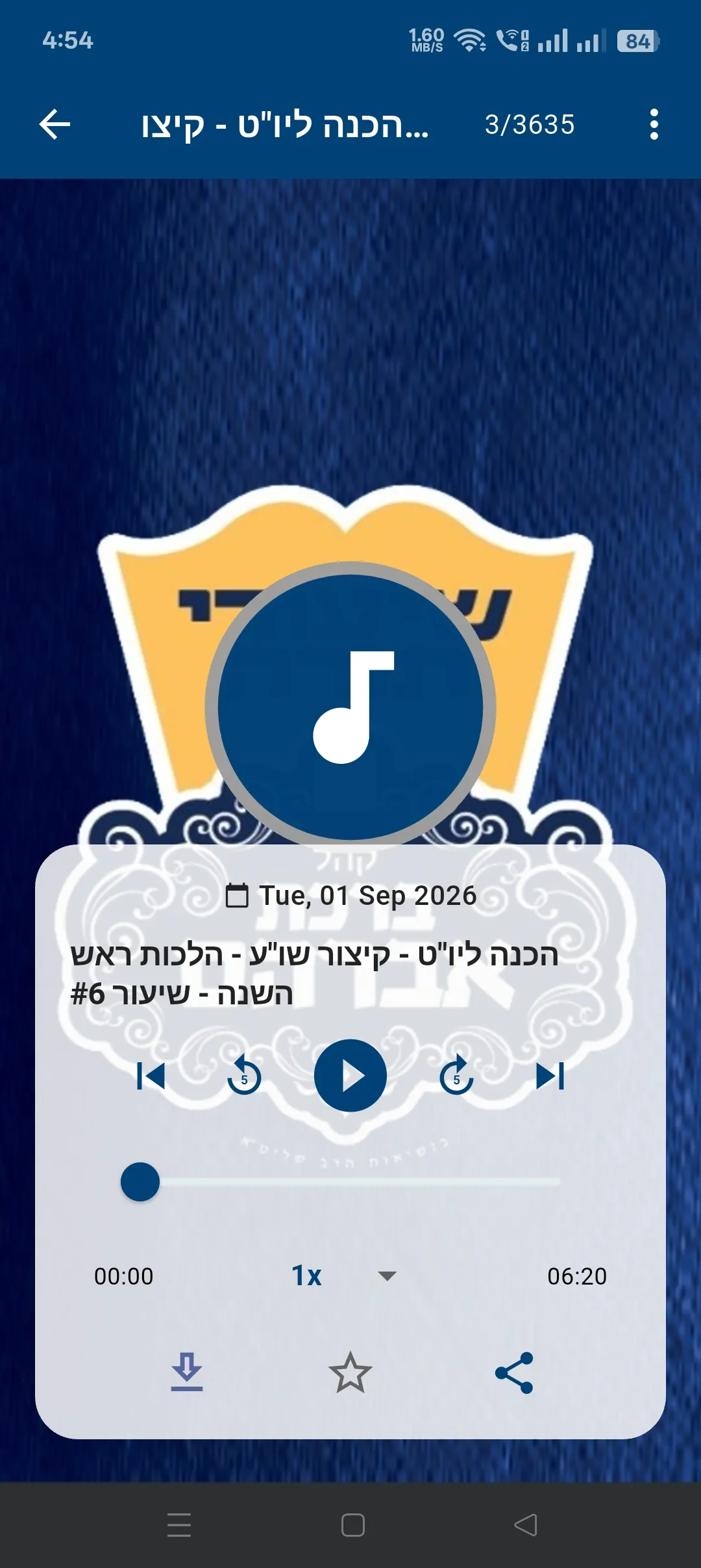 Birkas Shiur - Case Study