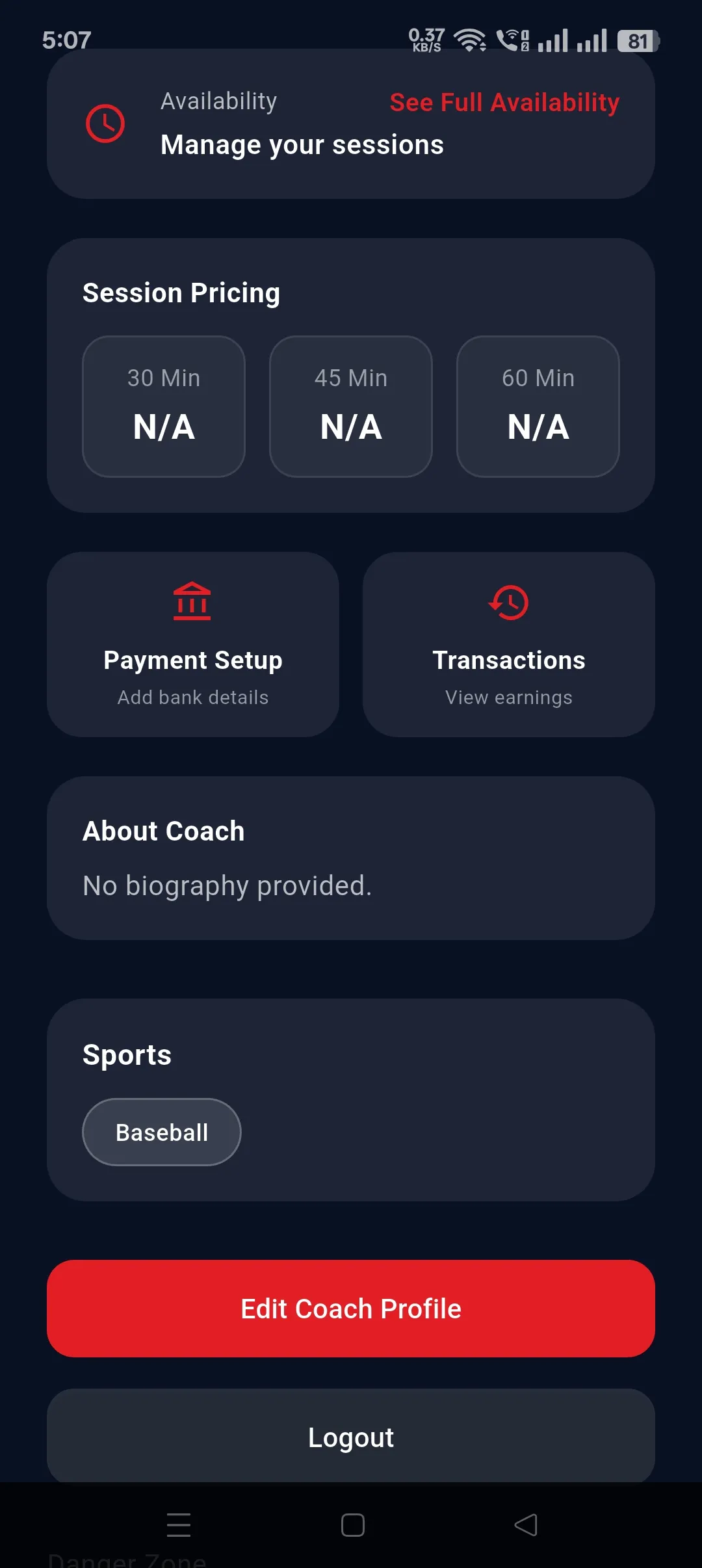 CoachBook App - Case Study