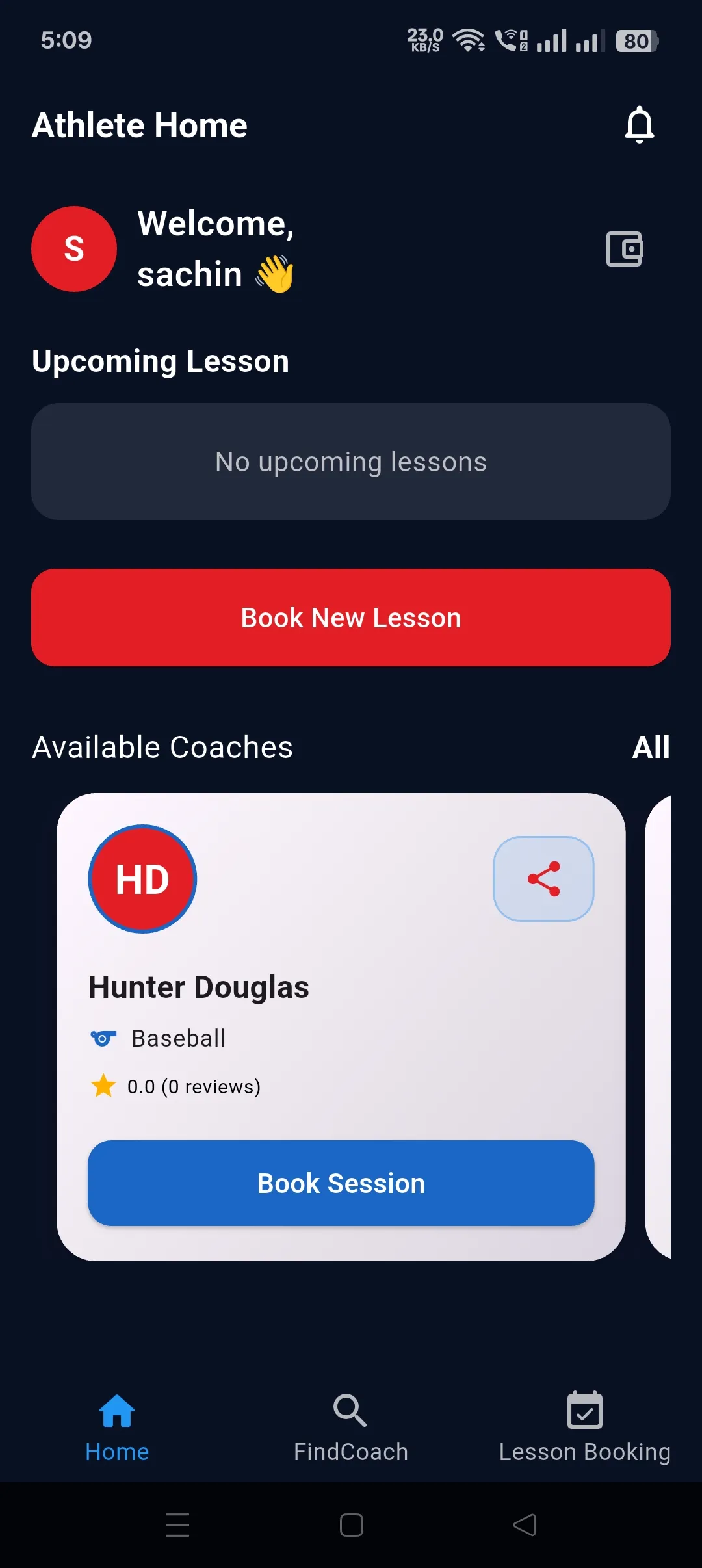CoachBook App - Case Study