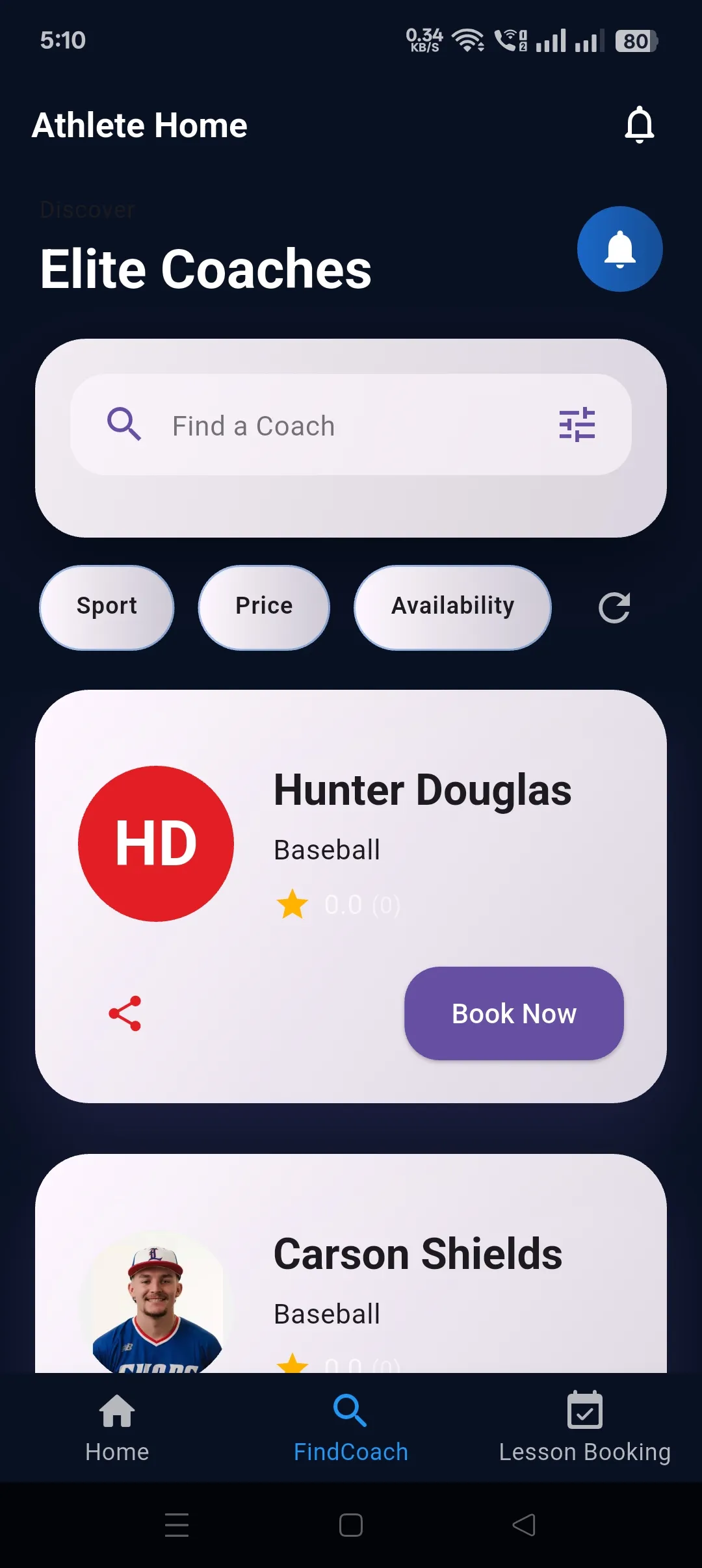 CoachBook App - Case Study